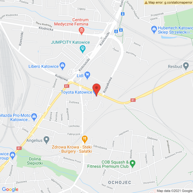 Lokalizacja Toyota Katowice
