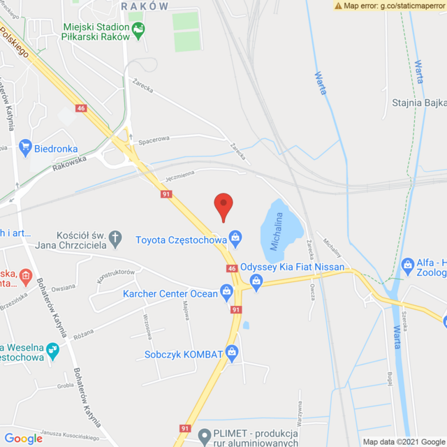 Lokalizacja Toyota Częstochowa